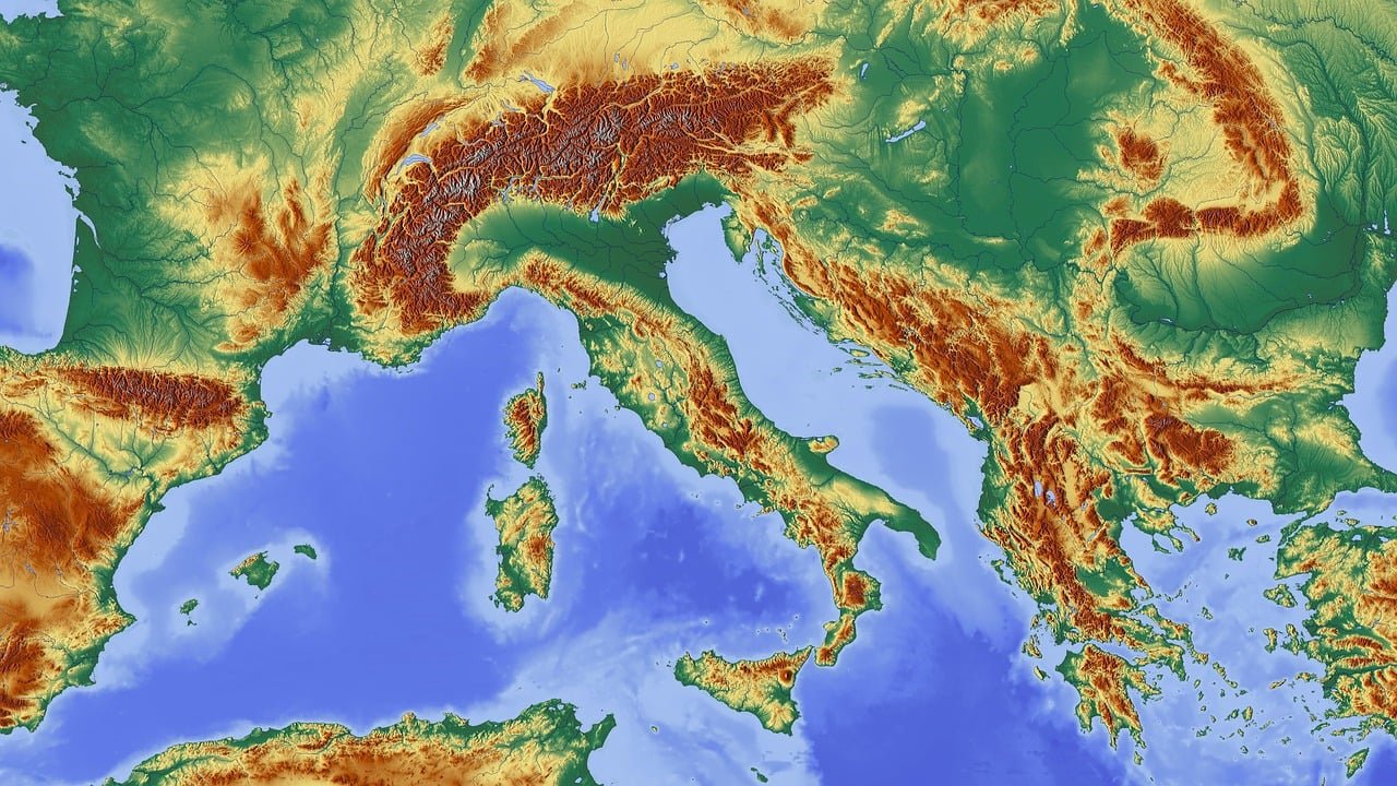 italia, alpes, región alpina