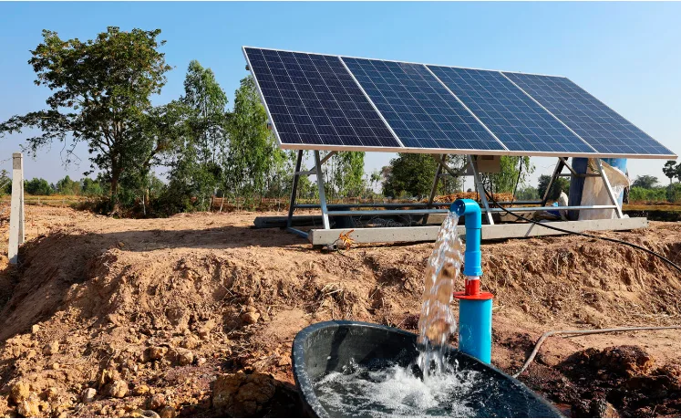 Bombeo solar en Reparto Patria Mella o El Hoyo
