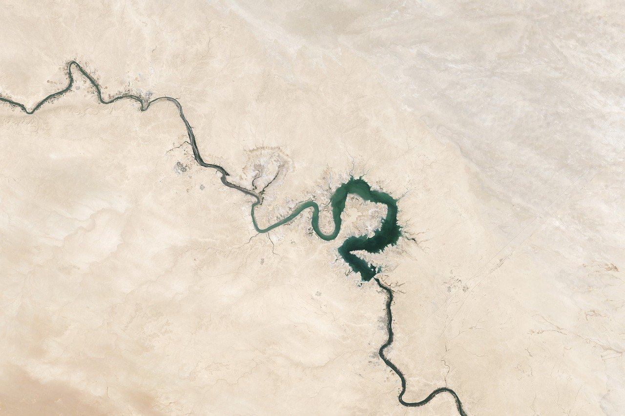 grietas, naturaleza, desierto, seco, río éufrates, arena, topografía, vasta tierra árida, río
