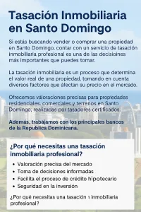 Tasación Inmobiliaria en Boca Chica